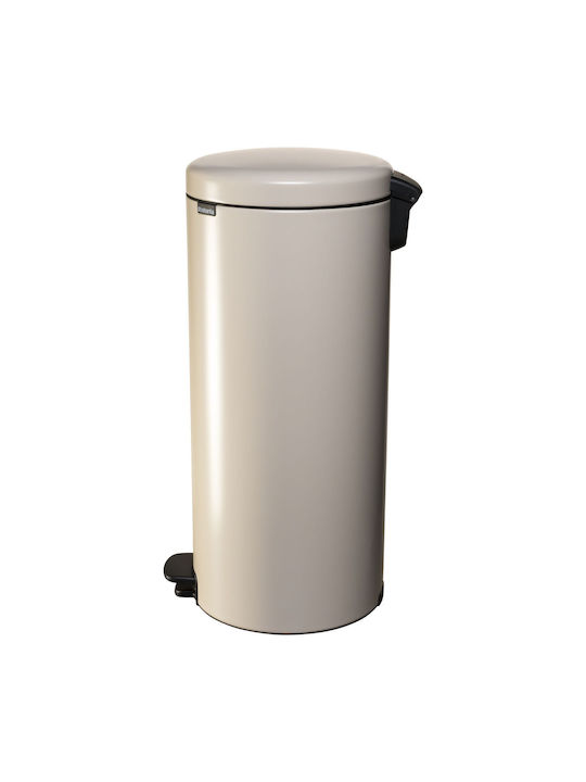 Brabantia New Icon Waste Bin Waste Metallic with Pedal Steel Matt 30lt 1pcs