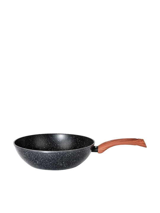 Vilde Non-Stick Wok with Granite Coating 28cm Black