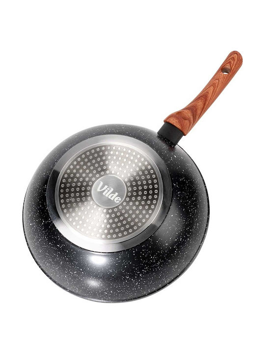 Vilde Non-Stick Wok with Granite Coating 28cm Black