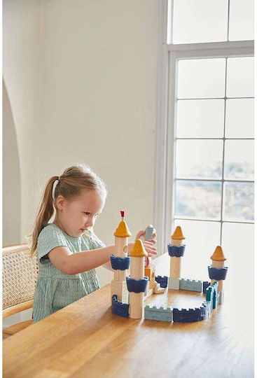 Plan Toys Τουβλάκια Κάστρο Ξύλινα για 2+ Ετών
