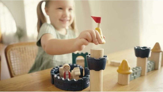 Plan Toys Τουβλάκια Κάστρο Ξύλινα για 2+ Ετών