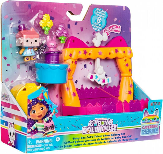 Spin Master Casa De Păpuși A Lui Gabby Baby Box Show De Talente Pisică Balcon Pentru 3+ Ani