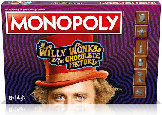 Настолна игра Monopoly: Willy Wonka and the Chocolate Factory за 2-6 играчи 8+ години (EN) Winning Moves
