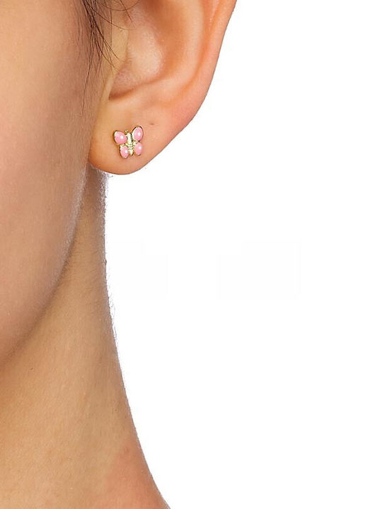 Atofio Kosmima Earrings made of Gold 9K Atofio Kosmima Earrings made of Gold 9K