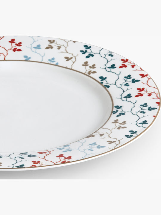 Ionia Shallow Plate Pergola Plate Shallow made of Porcelain Multicolour with Diameter 26.5cm