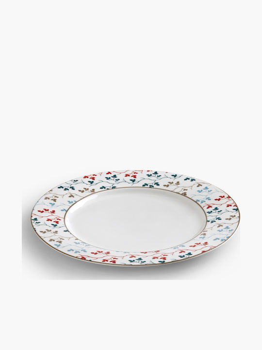 Ionia Shallow Plate Pergola Plate Shallow made of Porcelain Multicolour with Diameter 26.5cm