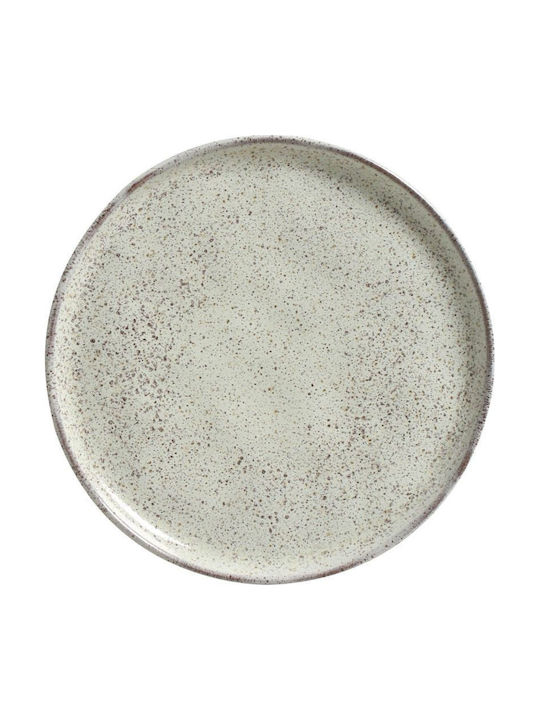 Porto Brasil Organic Pistache Porto Brasil Plate Desert Ceramic Green with Diameter 21.5cm