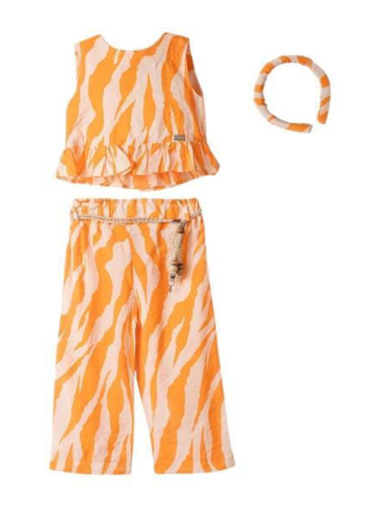 Kids' Set with Pants Summer 2pcs Orange