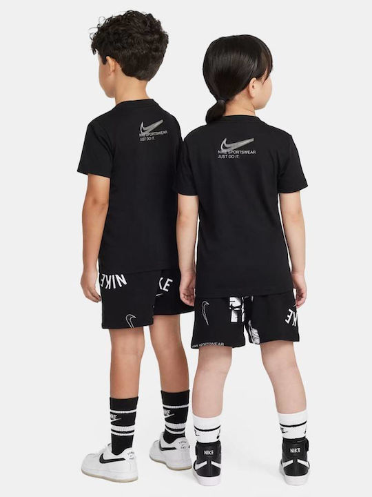 Kids' Set with Shorts Summer 2pcs Black