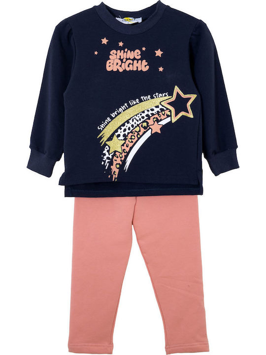 Set pentru copii cu colanți Iarnă 2buc Maroon / Salmon
