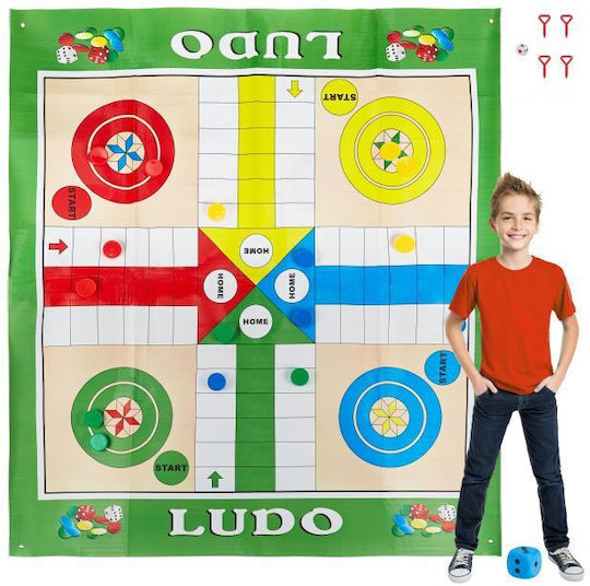 Joc de Societate Ludo pentru 2-4 Jucători 3+ Ani Relaxdays