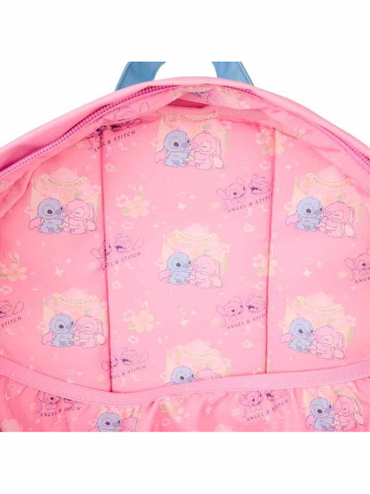 Loungefly Stitch Stitch Ученическа Раница Основен Клас Розова