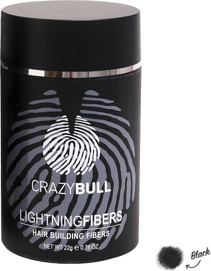 Hair Thinning Coverage Fibers Crazy Bull Hair Building Lightning Fibers Brunette 22g