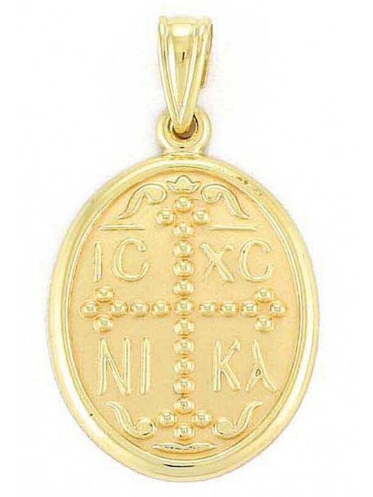 Atofio Kosmima Anhänger Kinder Amulett Konstantinato aus Weißgold 9K PD11040L-K9