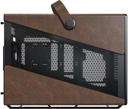 Montech Heritage PRO Gaming Mini-Turm Computergehäuse mit Seitenfenster Schwarz