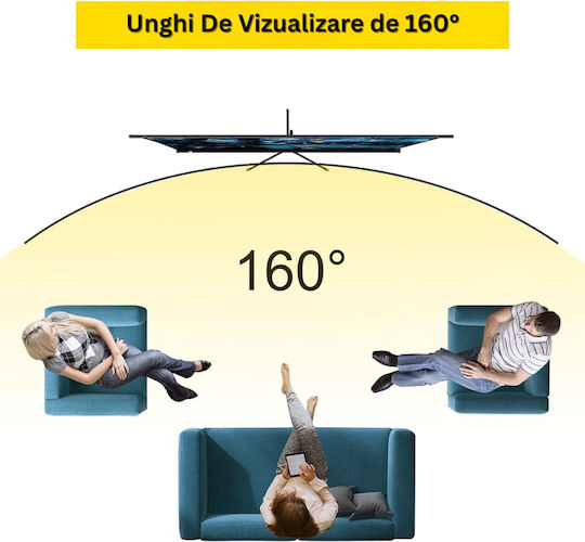 Οθόνη Προβολής Projector Δαπέδου με Λόγο Εικόνας 16:9 / 80"