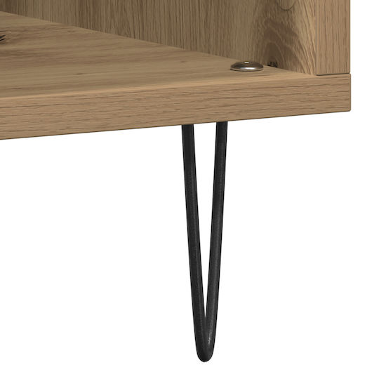 vidaXL Wood Hi-Fi Furniture Brown 38x100x48cm