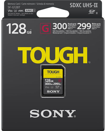 Sony Sf-g Tough SDXC 128GB U3 V90 UHS-II 300MB/s με αντάπτορα