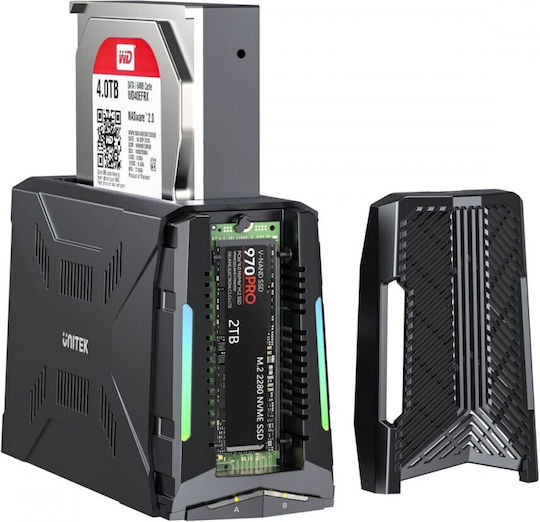 Unitek Docking Station για 4 Σκληρούς Δίσκους SATA (S1243BGY01-EU)