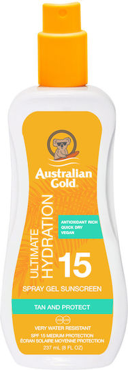 Australian Gold Clear Spray Gel Spf15 + Aloe After Sun