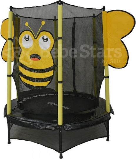 Bebe Stars Bee Outdoor Trampoline 137cm with Net