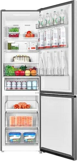 TCL Kühl-Gefrierkombination 409Es Total NoFrost H185xB59.5xT68cm. Inox RP409BLE0EE
