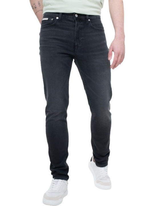 Men's Jeans Pants with Slim Tapered Fit Black
