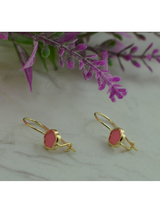 Atofio Kosmima Cercei Studs Flori Din Aur 9K