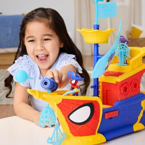 Action Figure Spidey And His Amazing Friends Webs Ahoy Bubble Ship for 3+ years Years 7.6cm.