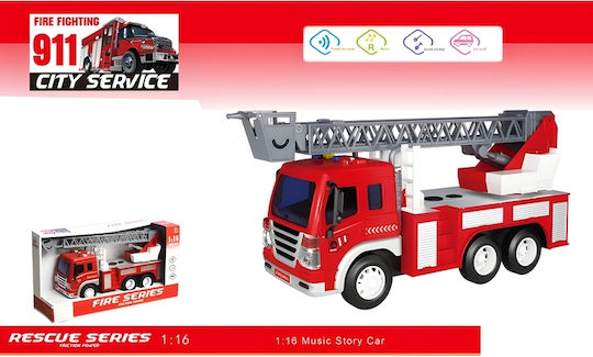 Gounaridis Toys Φορτηγό Πυροσβεστικό Pull Back για 3+ Ετών
