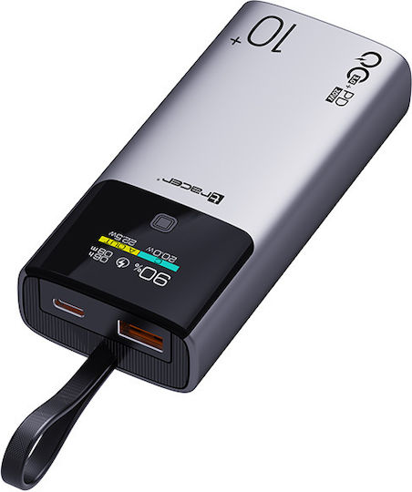 Tracer Comet Power Bank 10000mAh 22.5W με Θύρα USB-A και Θύρα USB-C Μαύρο