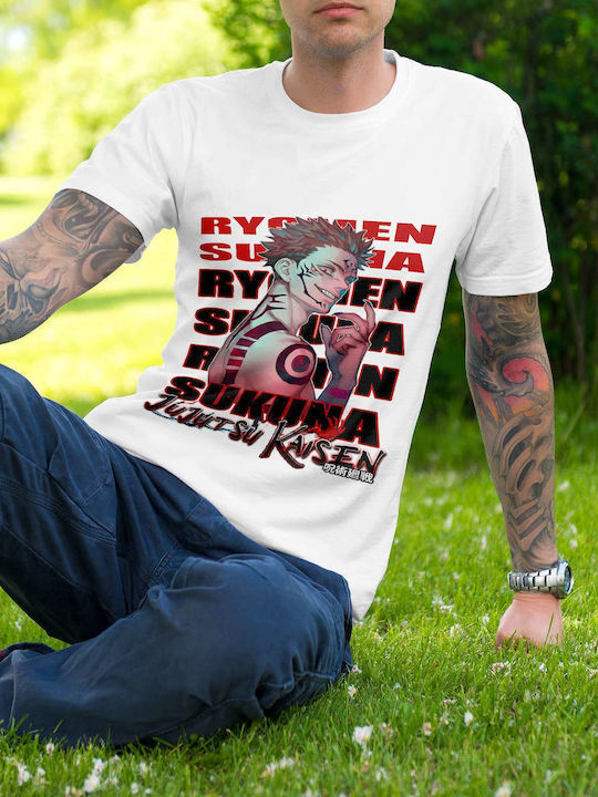 Ryomen Sukuna Jujutsu Kaisen Bedruckte Blusen