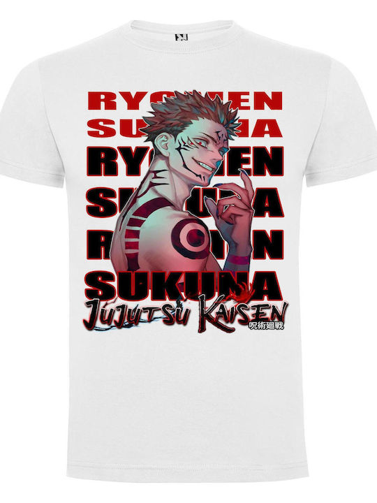 Ryomen Sukuna Jujutsu Kaisen Bedruckte Blusen