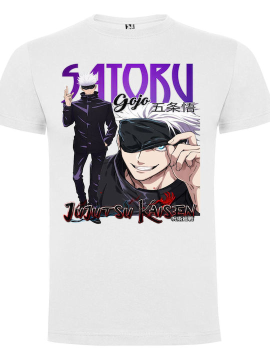 Tricou cu Satoru Gojo din Jujutsu Kaisen