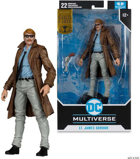 Mcfarlane Toys DC Comics Batman Lt James Gordon Gold Label Action Figure Height 18cm Scale 1:10