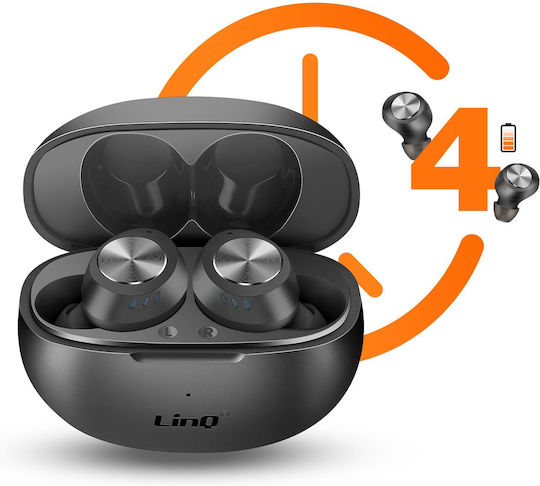 LinQ R9566 In-Ear Bluetooth-Freisprecheinrichtung Kopfhörer Schwarz