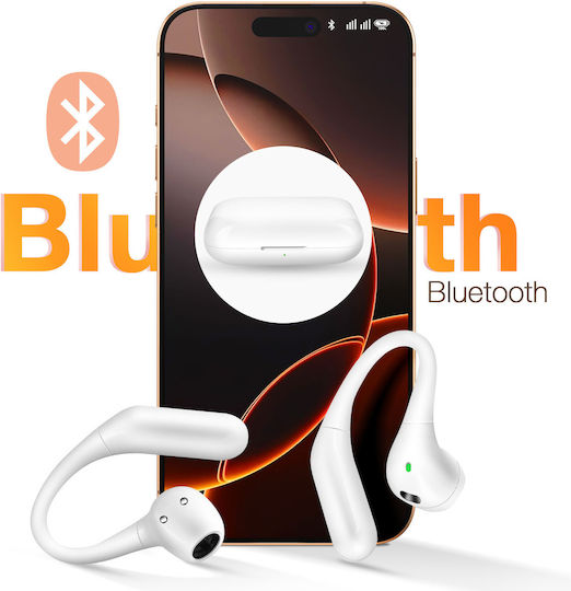 LinQ R9564 In-ear Bluetooth Handsfree Ακουστικά με Θήκη Φόρτισης Λευκά