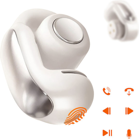 LinQ R9567 In ear Bluetooth хендсфри Слушалки с Кутийка за Зареждане Бежов