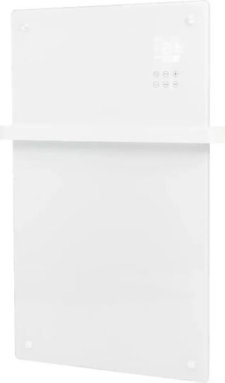 Eurom Sani Verre Radiator Electric Pentru Prosoape Cu Fațadă De Sticlă 1200W 81.5x43.8cm Albă