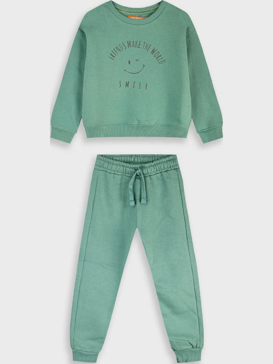 Kids Sweatpants Set Fuchsia 2pcs