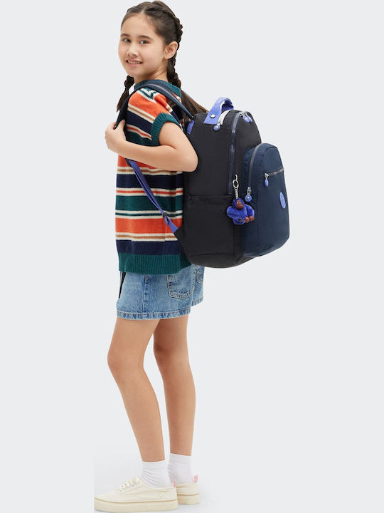 Kipling Seoul Чанта Раница за лаптоп 15" в Син цвят