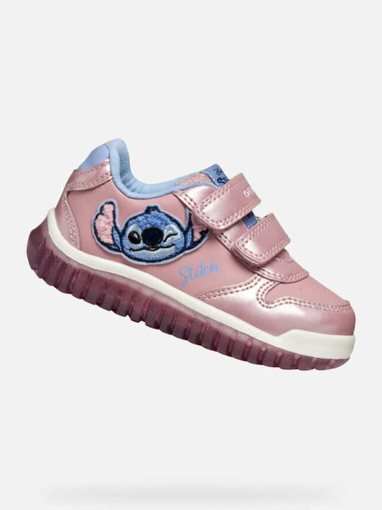 Lightyloo Kinder Sneakers Anatomisch mit Klettverschluss Rosa