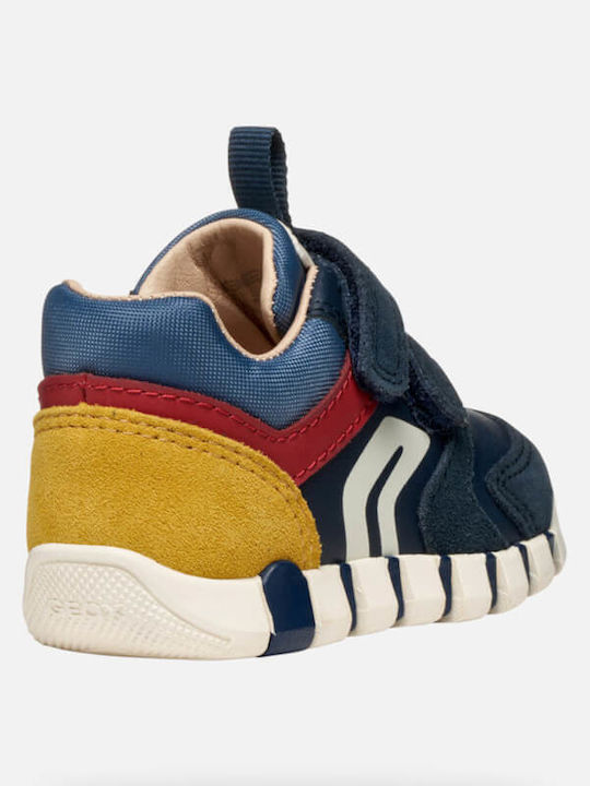 B IUPIDOO Παιδικά Sneakers Ανατομικά με Σκρατς Μπλε