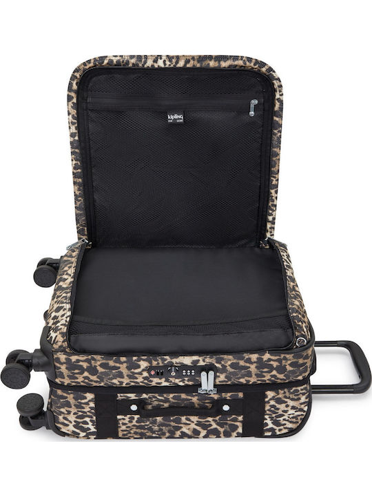 Kipling Spontaneous Koffer Kabine Wild Leopard mit 4 Räder Höhe 55cm