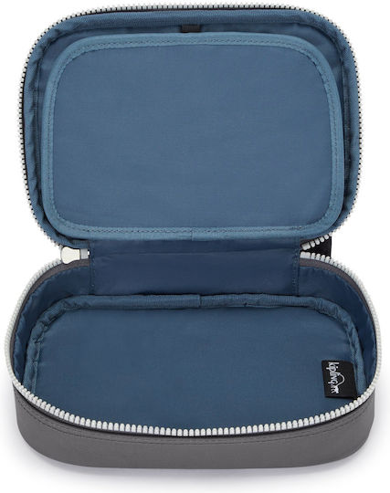 Kipling 100 Pens Pencil Case Cylinder Gray