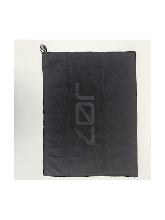 J07 Ss24 Πετσέτα Γυμναστηρίου Sports Microfiber Towel 90 * 60 Cm J07001 Black