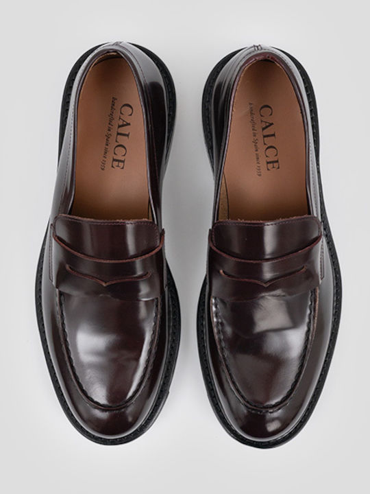 Δερμάτινα Ανδρικά Loafers σε Καφέ Χρώμα