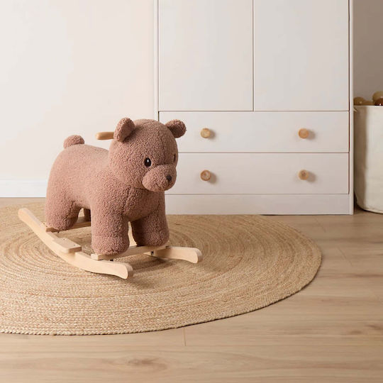 Bieco Fabric Rocking Toy Bear with Max Load Capacity 26kg Brown