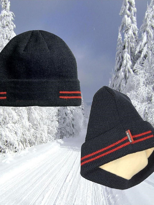Beanie Unisex Căciulă Tricotat în culoarea Negru