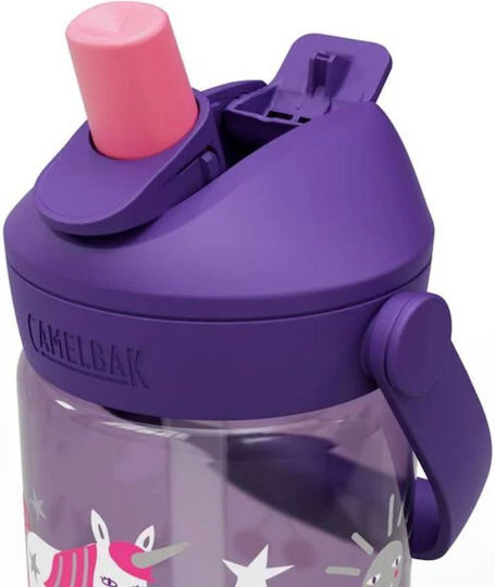 Camelbak Παιδικό Παγούρι Μονόκερος Πλαστικό με Καλαμάκι Μωβ 400ml